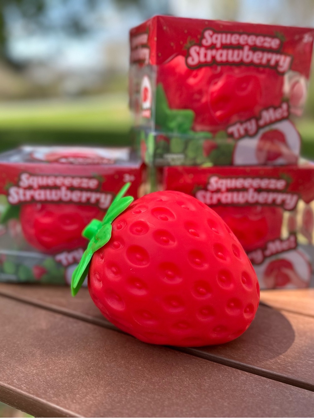 Sunny Days Toymendous Jumbo Strawberry Squish- viral squishy. Ships FAST!